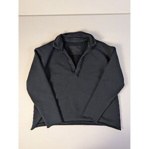 Frank and Eileen Triple Terry M Navy Patrick Popover Quiet Luxury